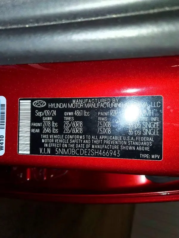 2025 HYUNDAI TUCSON SEL  