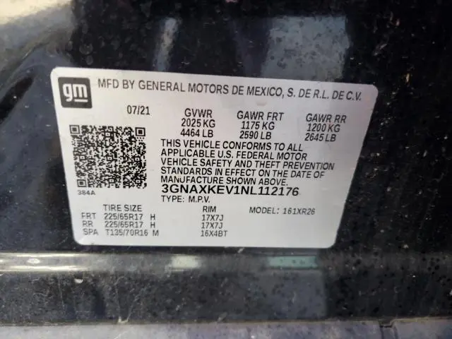 2022 CHEVROLET EQUINOX LT  