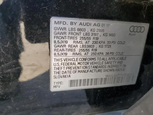 2017 AUDI Q7 PREMIUM PLUS  