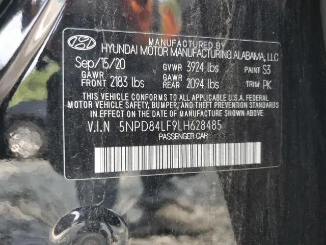 2020 HYUNDAI ELANTRA SEL  