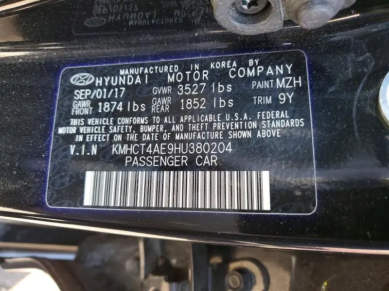 2017 HYUNDAI ACCENT VALUE EDITION  