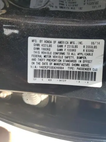 2014 HONDA ACCORD SPORT  