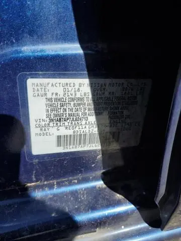 2018 NISSAN SENTRA S  