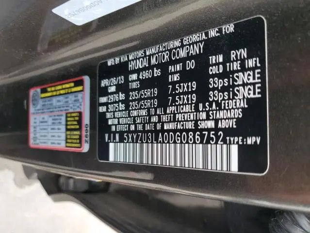 2013 HYUNDAI SANTA FE SPORT   