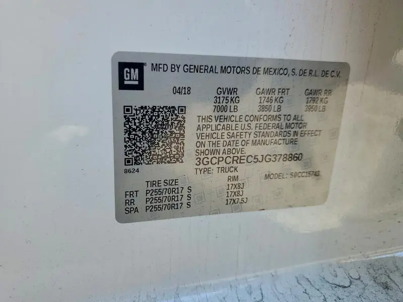 2018 CHEVROLET SILVERADO C1500 LT  