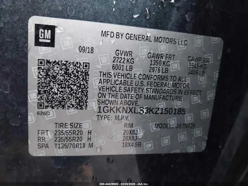 2019 GMC ACADIA DENALI