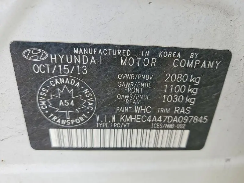 2013 HYUNDAI SONATA HYBRID  