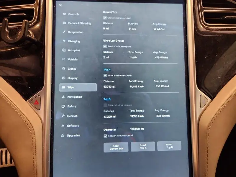 2015 TESLA MODEL S 85D  