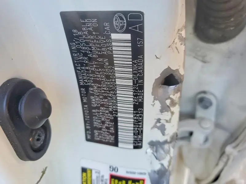 2018 TOYOTA COROLLA L  