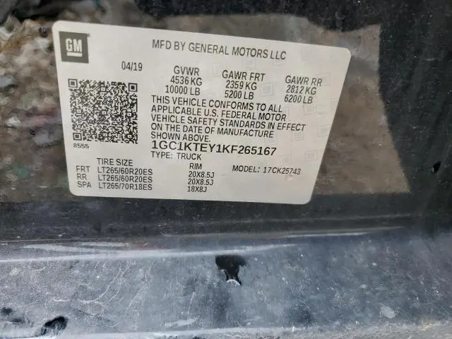 2019 CHEVROLET SILVERADO K2500 HEAVY DUTY LTZ  
