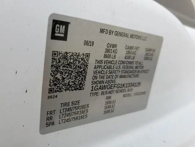 2019 CHEVROLET EXPRESS G2500 LS