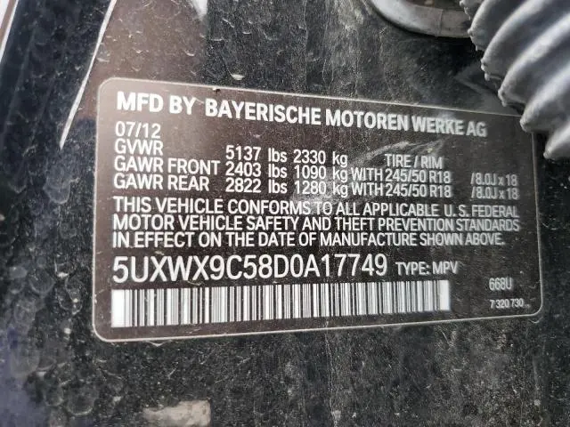 2013 BMW X3 XDRIVE28I  
