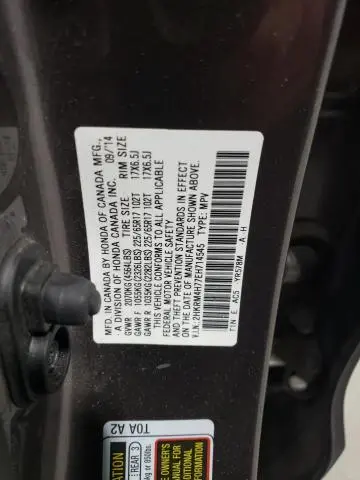 2014 HONDA CR-V EXL  