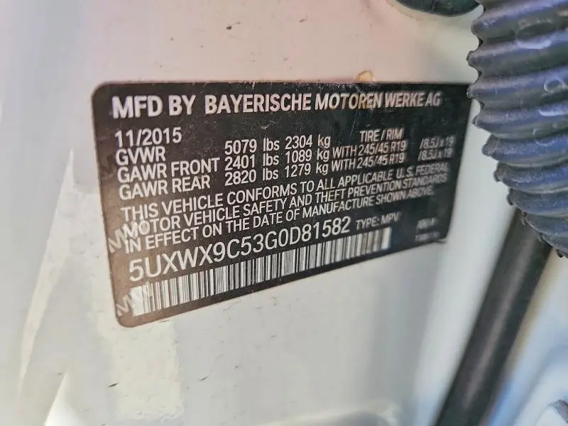 2016 BMW X3 XDRIVE28I  