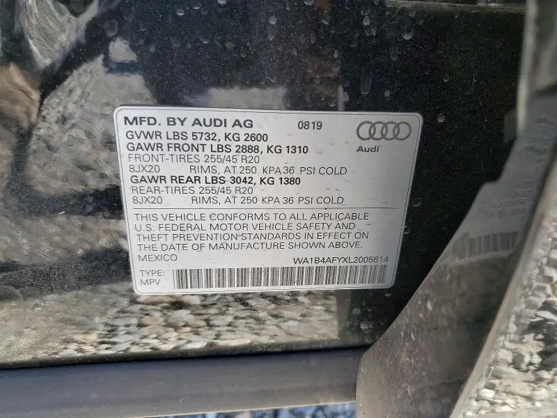 2020 AUDI SQ5 PREMIUM PLUS  