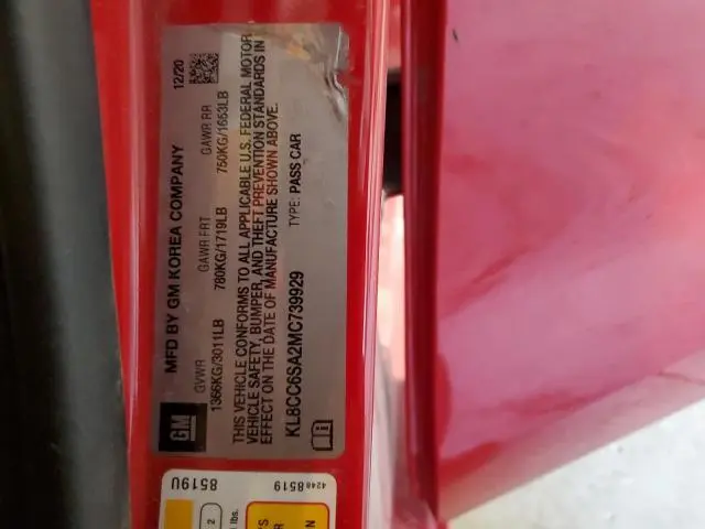 2021 CHEVROLET SPARK 1LT  