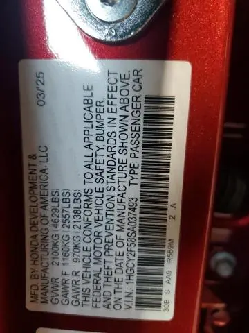 2025 HONDA ACCORD HYBRID SPORT  