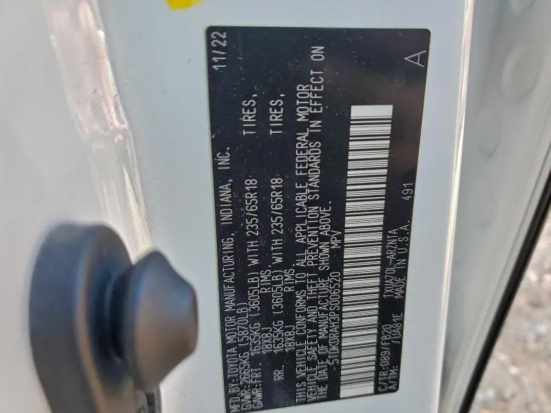 2023 TOYOTA HIGHLANDER L  