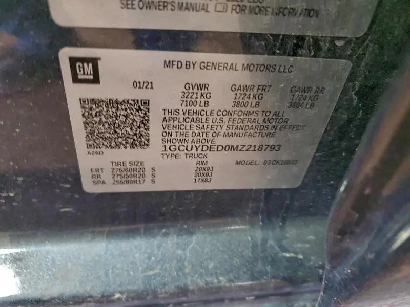 2021 CHEVROLET SILVERADO K1500 LT  