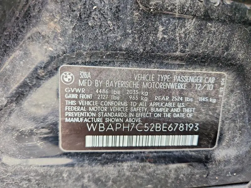 2011 BMW 328 I  