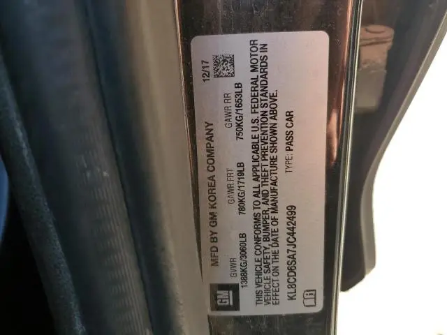 2018 CHEVROLET SPARK 1LT  