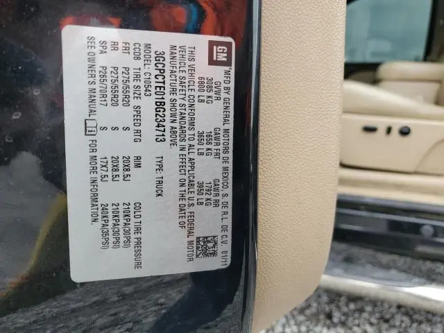 2011 CHEVROLET SILVERADO C1500 LTZ  