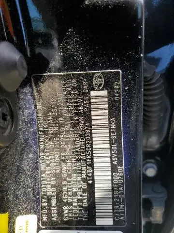 2012 TOYOTA CAMRY BASE  