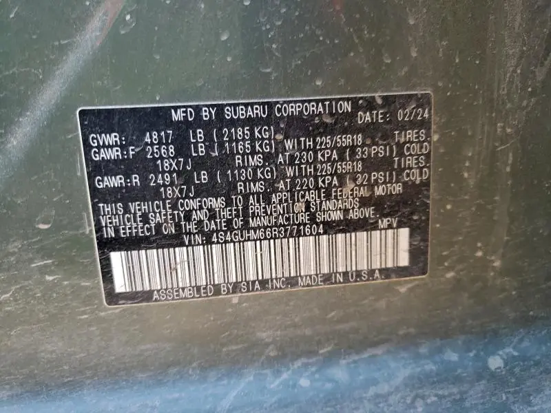 2024 SUBARU CROSSTREK   