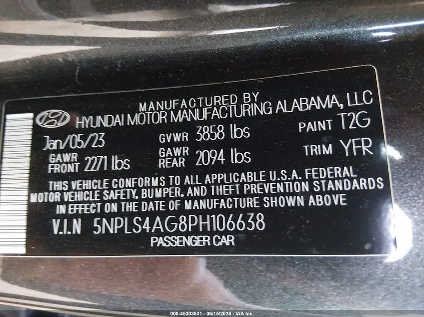 2023 HYUNDAI ELANTRA SEL