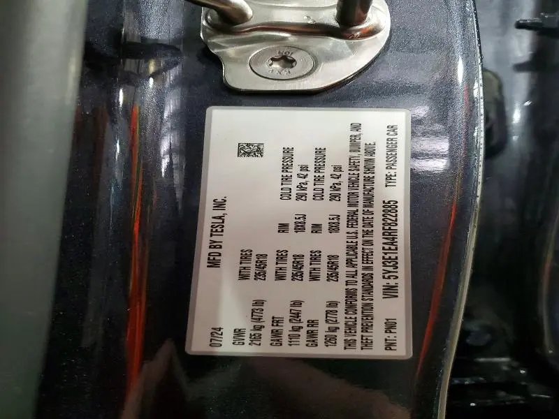 2024 TESLA MODEL 3   