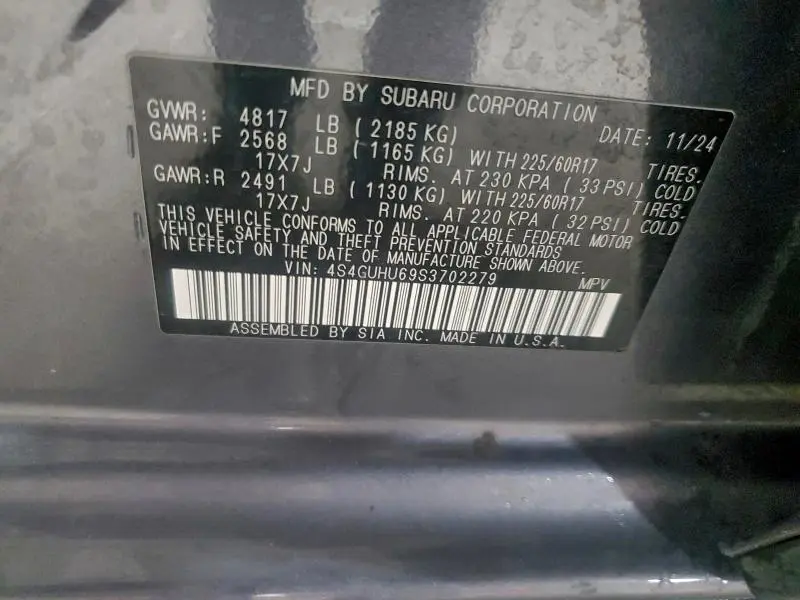 2025 SUBARU CROSSTREK WILDERNESS  