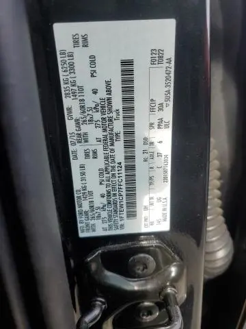 2015 FORD F150 SUPERCREW