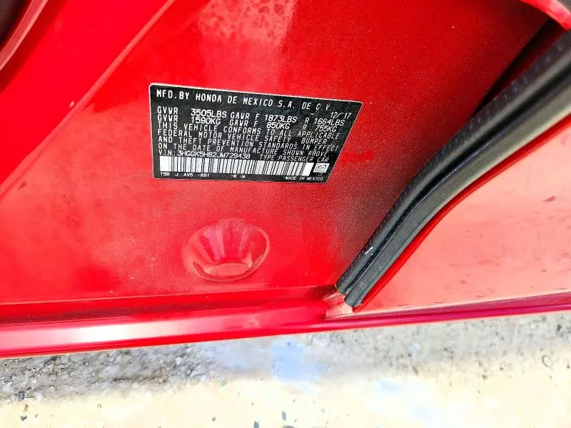 2018 HONDA FIT EX  