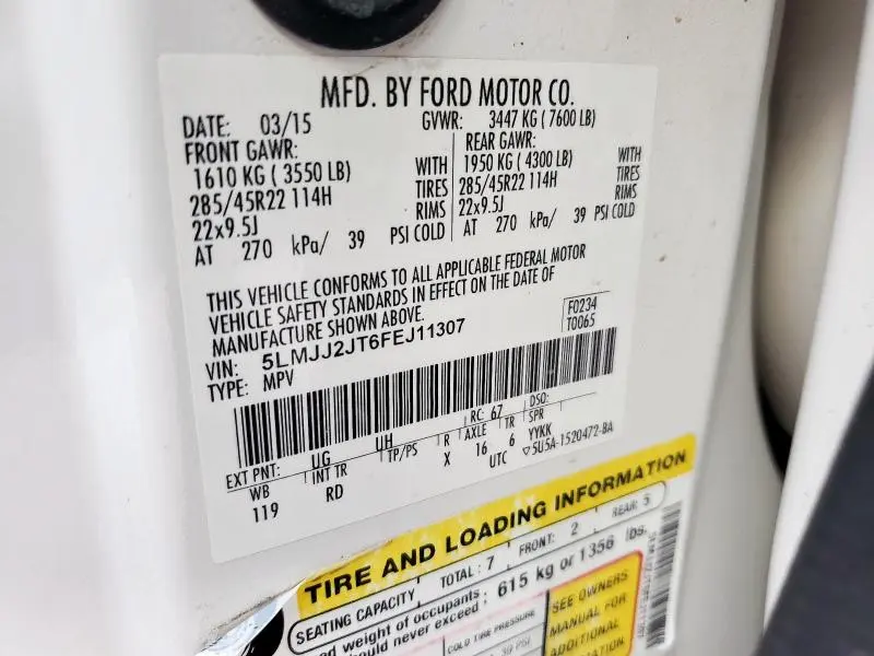 2015 LINCOLN NAVIGATOR