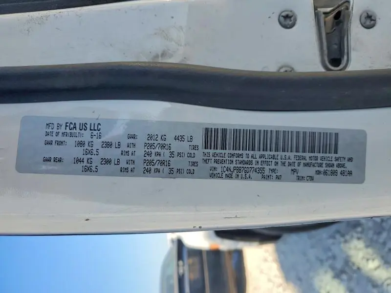 2016 JEEP PATRIOT SPORT  