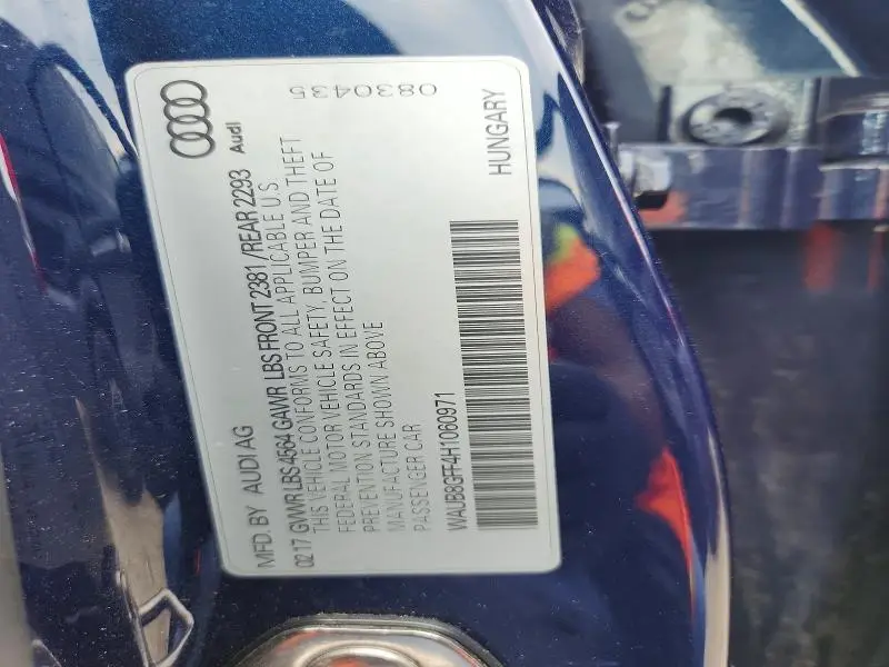 2017 AUDI A3 PREMIUM  