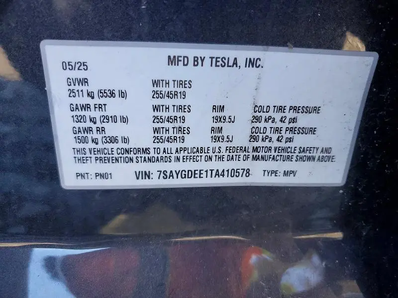 2026 TESLA MODEL Y   