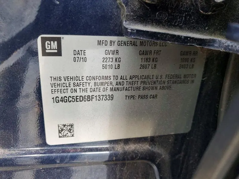 2011 BUICK LACROSSE CXL  