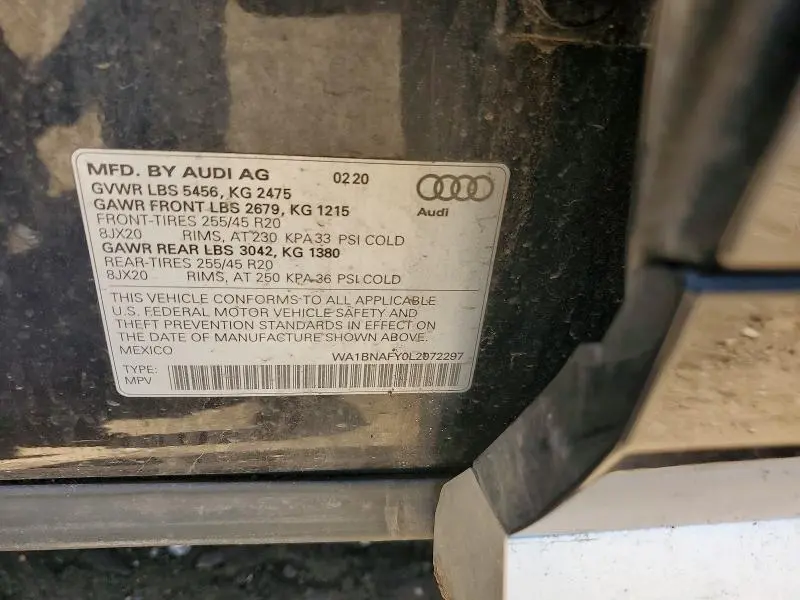 2020 AUDI Q5 PREMIUM PLUS  
