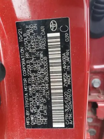 2022 TOYOTA PRIUS LE  