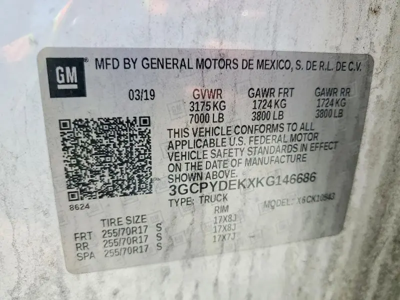 2019 CHEVROLET SILVERADO K1500 LT  