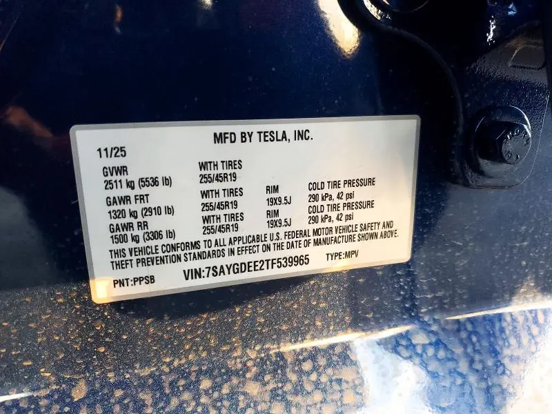 2026 TESLA MODEL Y   