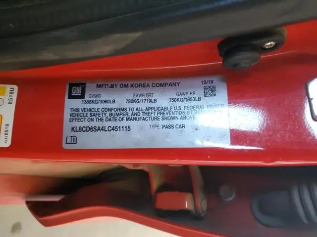 2020 CHEVROLET SPARK 1LT  