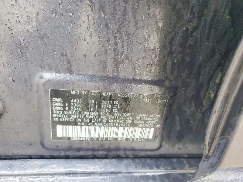 2013 SUBARU LEGACY 2.5I PREMIUM  