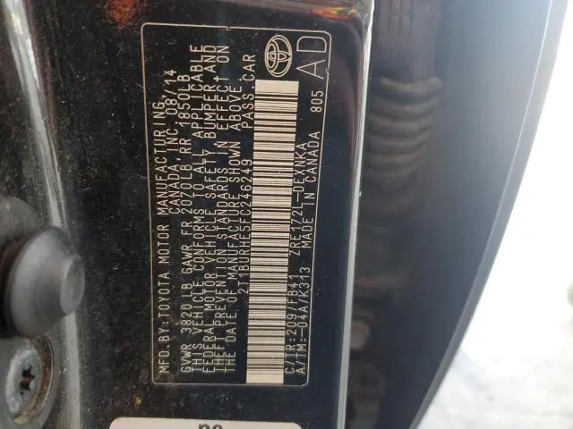 2015 TOYOTA COROLLA L  