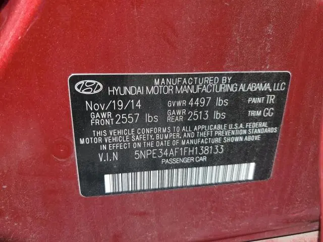 2015 HYUNDAI SONATA SPORT  