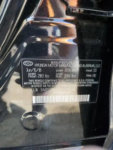 2018 HYUNDAI ELANTRA SE  