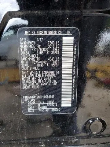 2018 NISSAN ARMADA SV  