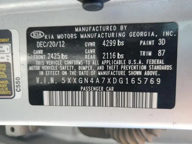 2013 KIA OPTIMA EX  