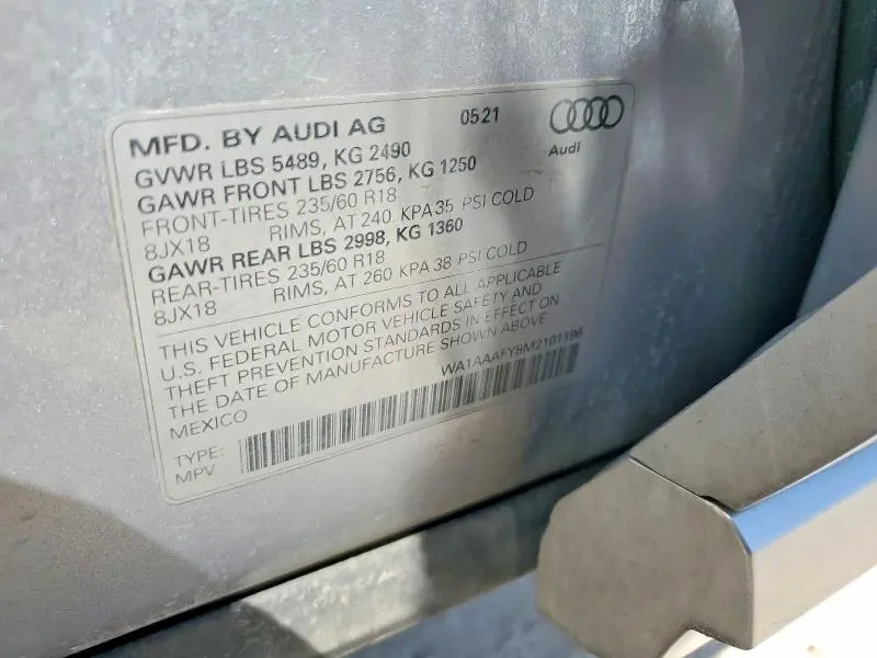 2021 AUDI Q5 PREMIUM  